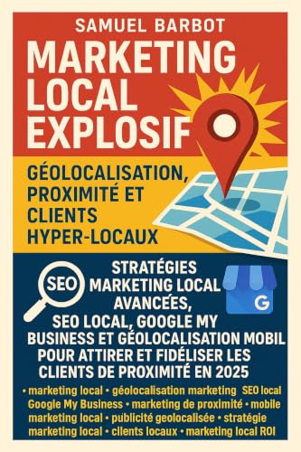 Couverture de Marketing Local Explosif : Géolocalisation, Proximité et Clients Hyper-Locaux: Le guide pratique pour attirer et fidéliser les clients de votre quartier grâce à la géolocalisation